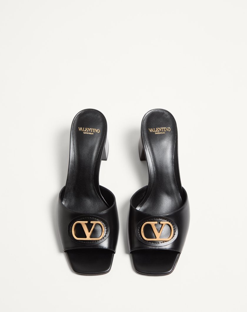 VLOGO SIGNATURE SLIDE SANDAL IN CALFSKIN 60MM - Image 4